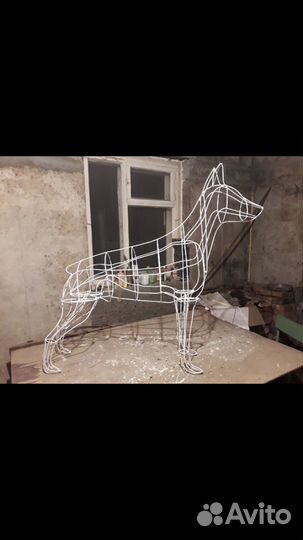 Каркасные фигуры из проволоки. Лошадь, Олень