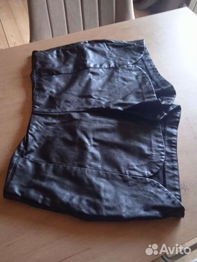 Шорты кожанные