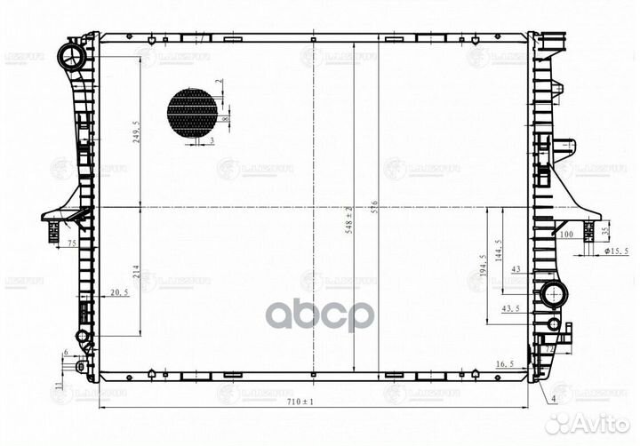 Радиатор LRC1855 luzar