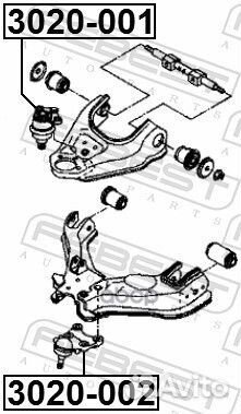 Опора шаровая нижнего рычага перед прав/лев