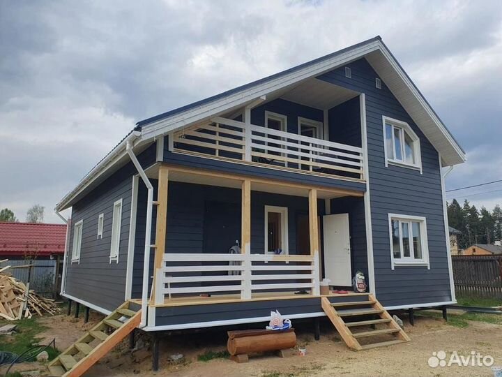 Каркасный дом под ключ 9х10