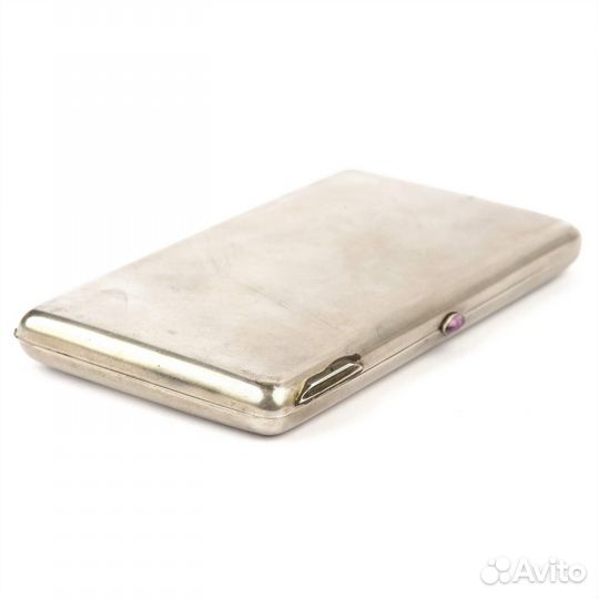 Серебряный портсигар с золочением 84 проба