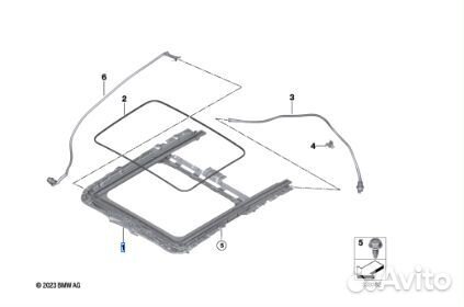Рама сдвижной крышки люка BMW M2 G87