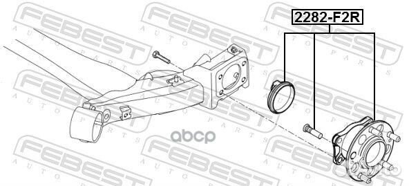 Ступица задняя 1282F2R Febest