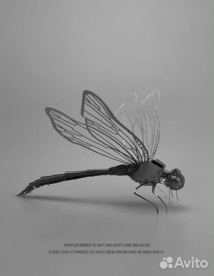 3D Металлический пазл конструктор стрекоза
