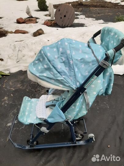 Детские санки коляска бу