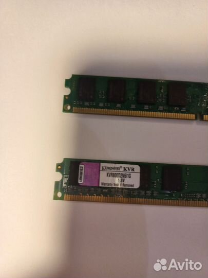 Kingston 1 гб DDR2 800 мгц