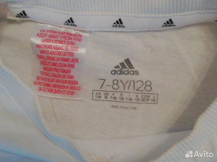 Футболка adidas белая