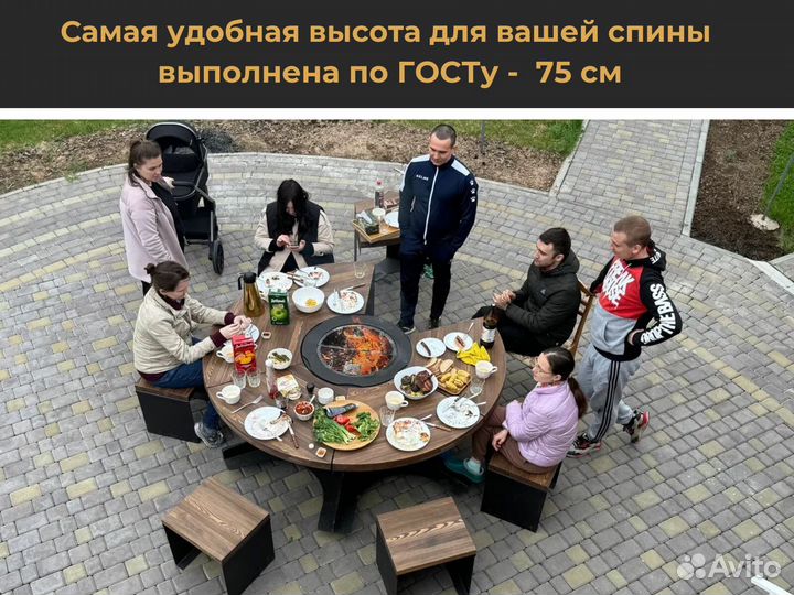 Модульные барбекю гриль столы для ресторана