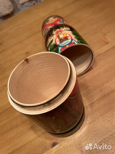 Матрешка футляр подарочный для бутылки