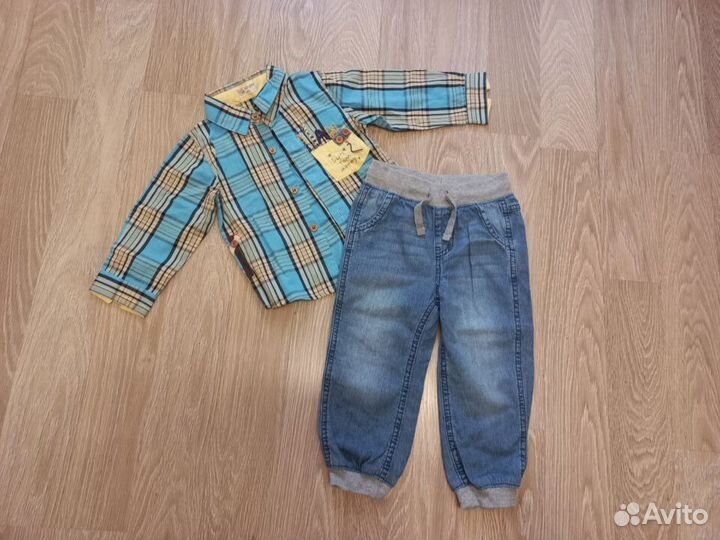 Большой пакет вещей 86 92 на мальчика
