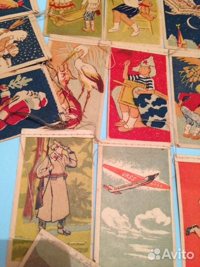 Елочные игрушки Флажки СССР Ленинград 30-40гг. RRR