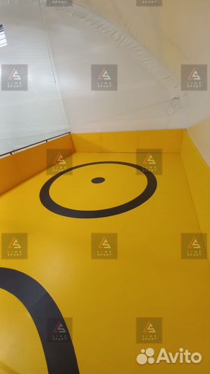 Борцовский ковер 8х8 двухцветный