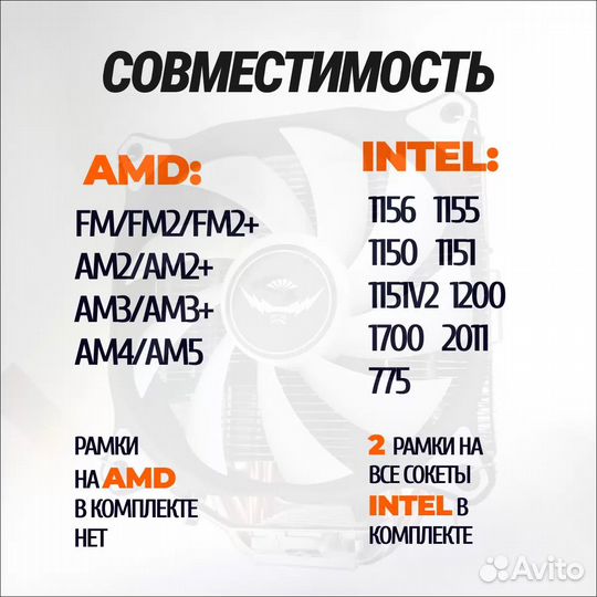 Куллер для процессора intel/amd