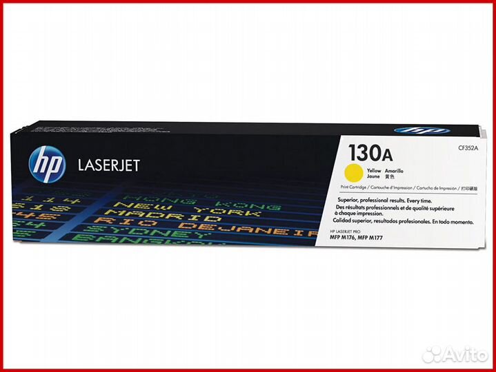 Картридж HP CF352A № 130A желтый