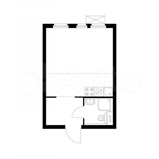 1-к. квартира, 25,5 м², 15/33 эт.