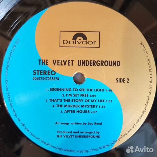 Виниловая пластинка The Velvet Underground, The Ve