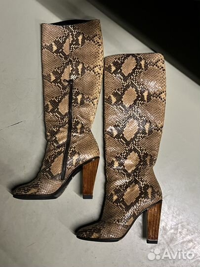 Сапоги Dries Van Noten кожа питона оригинал