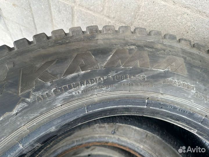 Грузовые шины 315/60R22.5 бу кама NR 201