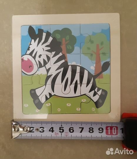 Деревянные пазлы в рамке