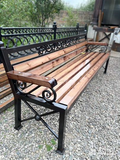 Кованая Скамейка садовая