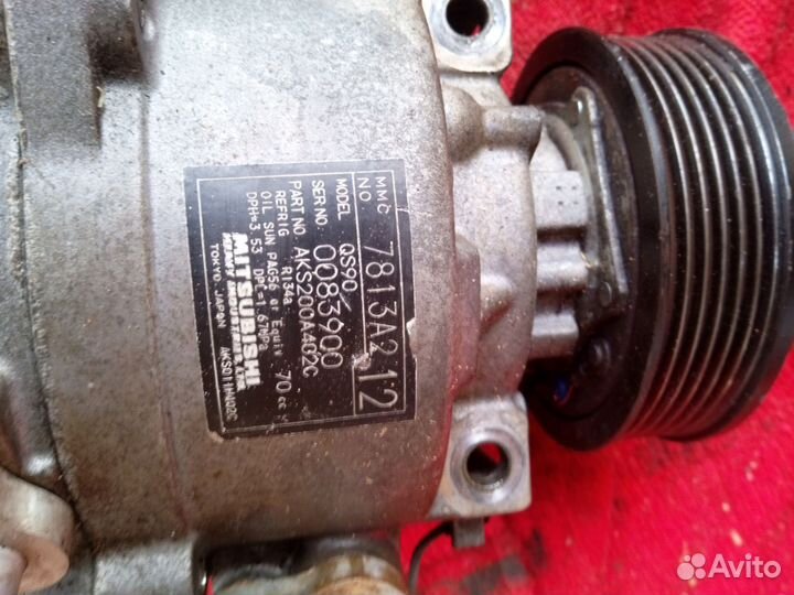 Компрессор кондиционера Mitsubishi lancer 10 1,8