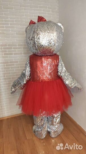 Ростовая кукла диско Мишка пайетки продам + одежда