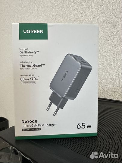 Блок питания ugreen 65w Nexode Gan