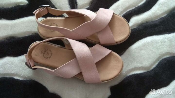 Топ + брюки + босоножки для девочки 10-11 лет