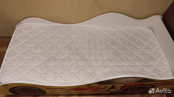 Детская кровать Тачка с ортопед. основанием