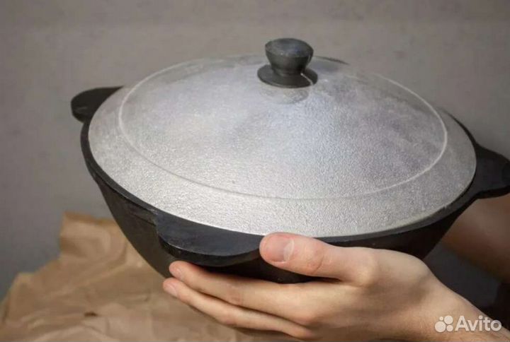 Казан чугунный 22л