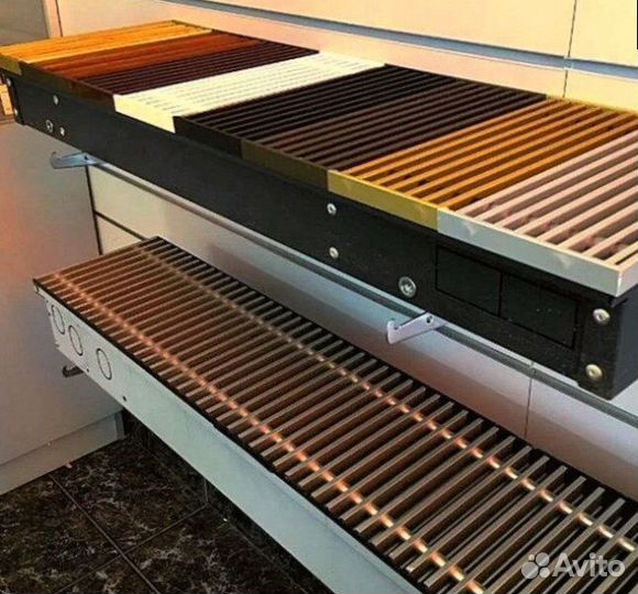 Внутрипольный конвектор с вентилятором/без