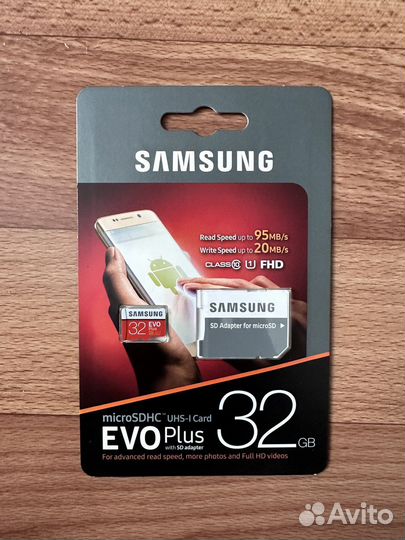 Новые Samsung Evo Plus 64Гб+SDadapter
