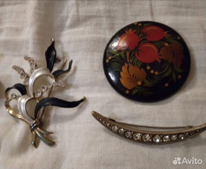 Брошь СССР винтаж чехия