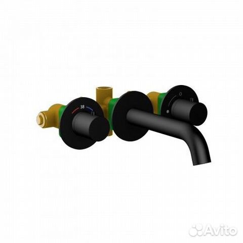 Смеситель для раковины встроенный с термостатом Ti купить в Москве с ...