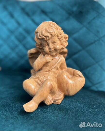 Статуэтка ангел из дерева дуб
