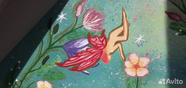 Картина акрилом на холсте
