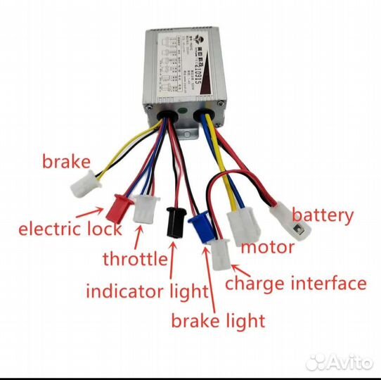 Контроллер для электровелосипеда 48v 500W