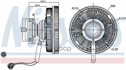 Муфта Вентилятора 86198Nissens