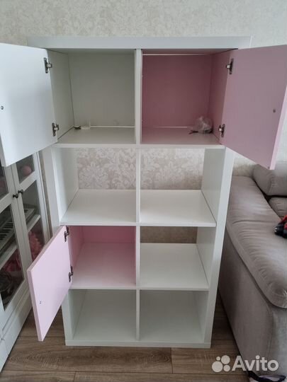 Стеллаж икеа каллакс 8 ячеек kallax Белый 802.758