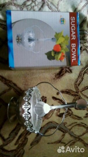 Ваза для сахара металл