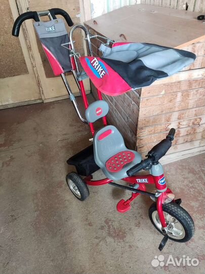 Детский велосипед с родительской ручкой