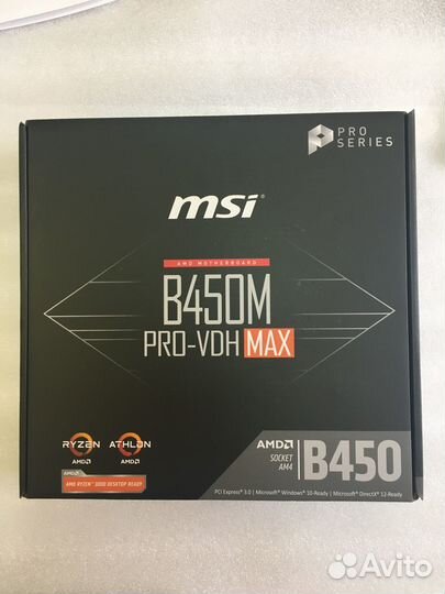 Новая Материнская плата MSI B450M Pro-VDH MAX