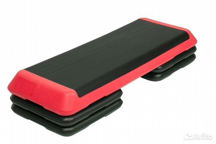 Степ платформа 3-х уровневая обрезиненная профи