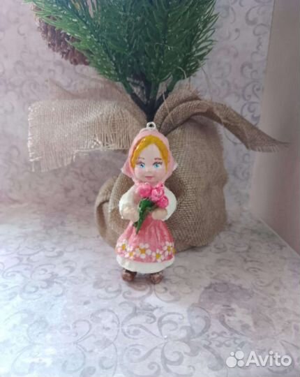 Ватные игрушки на елку