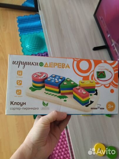 Сортер пирамидка из дерева