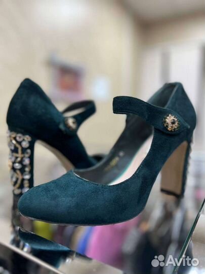 Туфли женские 39 40 замша