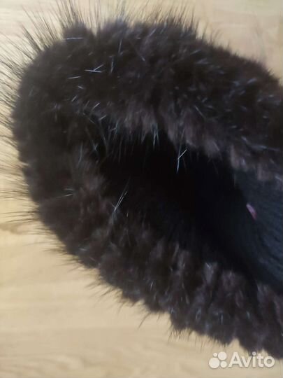 Шапка с натурального меха, женская