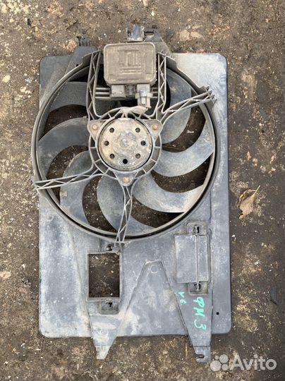 Вентилятор радиатора Мондео 3 в сборе
