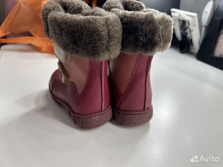 Сапоги кожаные детские 21